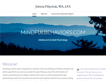 Tablet Screenshot of mindfulbehaviors.com